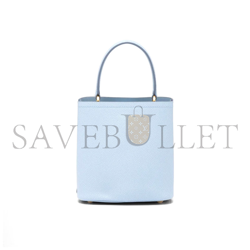 Pra*a panier saffiano leather medium bag 1ba212 (22.5*21.5*13cm)